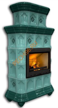 Печь-камин КимрПечь Истра центральный двухъярусный Волна Печь-камин КимрПечь Истра центральный двухъярусный Волна