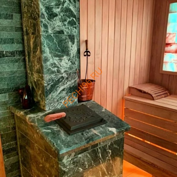 Печь банная Гефест Гром 30П2 в облицовке Президент 980/40 Змеевик