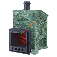 Печь банная Гефест Гром 30П2 в облицовке Президент 980/40 Змеевик