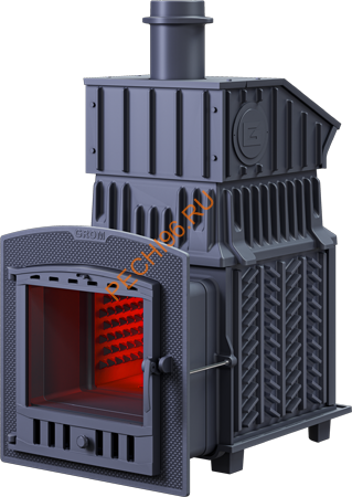 Печь банная Гефест Гром 30П2 в облицовке Президент 980/40 Змеевик