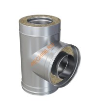 Сэндвич тройник 90° ТИТАН d 80/160 304/430 0,5мм/0,5мм Сэндвич тройник 90° ТИТАН d 80/160 304/430 0,5мм/0,5мм