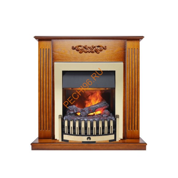Электрокамин Dimplex Lumsden с очагом Danville Brass FB2 античный дуб