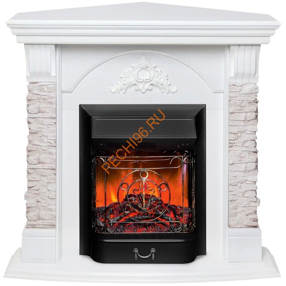 Электрокамин RealFlame Athena Corner WT с очагом Majestic Lux BL