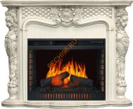 Электрокамин Royal Flame Castle слоновая кость с очагом Vision 30 EF LED FX Электрокамин Royal Flame Castle слоновая кость с очагом Vision 30 EF LED FX