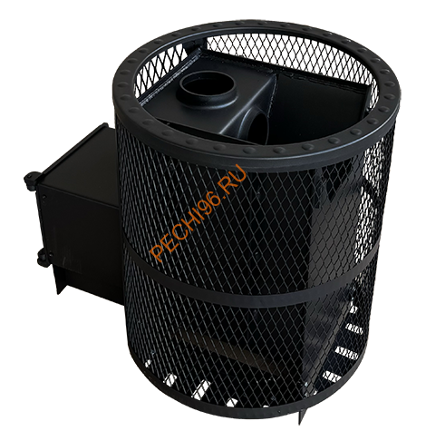 Печь банная Берёзка Корвет 15 ДТ-3 кожух-сетка с выносной топкой