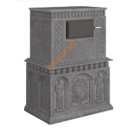 Печь банная газовая RT-100RV 310S Талькомагнезит Истеблишмент с прямыми углами