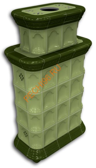 Печь-камин КимрПечь Истра центральный двухъярусный Олива Печь-камин КимрПечь Истра центральный двухъярусный Олива