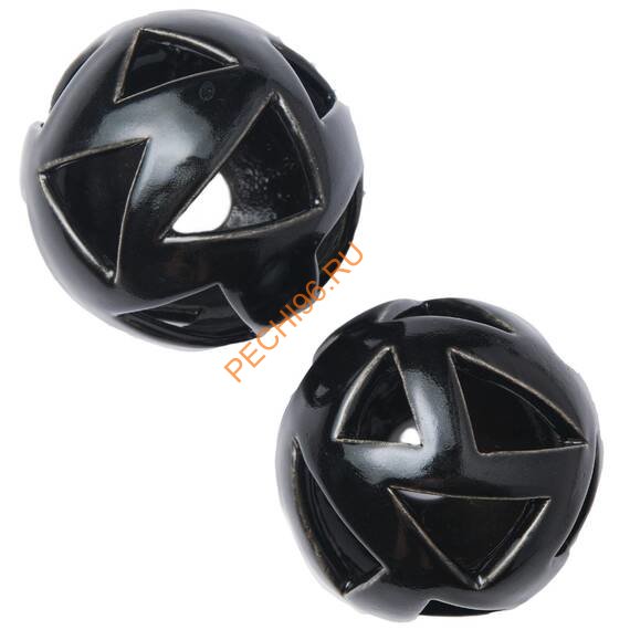 Декоративные шары ZeFire черные с треугольными отверстиями