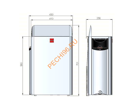 Электрическая печь Harvia The Wall SW60E