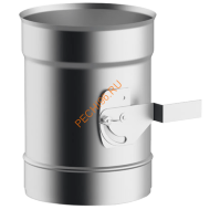 Шибер поворотный УМК  нержавейка АISI 439 d 120 мм