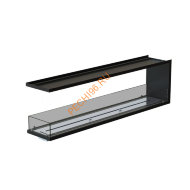 Торцевой биокамин 1900х500х300 мм, стекло тонированное Торцевой биокамин 1900х500х300 мм, стекло тонированное