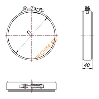 Хомут соединительный ВУЛКАН VBR D115/210, черный