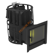 Печь-камин банная Берёзка Воевода Флагман 20 ЗК, сетка