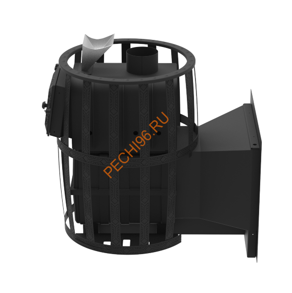Печь-камин банная Берёзка Воевода Флагман 20 ЗК, сетка