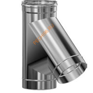 Тройник Везувий 45° (AISI 430/0,8мм) D150мм