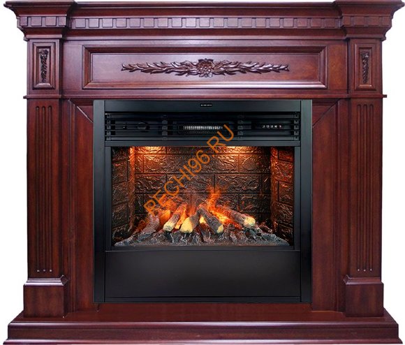 Электрокамин Royal Flame Luxemburg Темная вишня с очагом Design B800RF 3D Электрокамин Royal Flame Luxemburg Темная вишня с очагом Design B800RF 3D