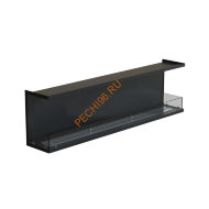 Биокамин фронтальный 2000х500х300 мм, стекло тонированное