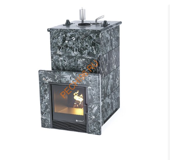 Печь банная ИзиСтим Геленджик в кожухе из пироксенита