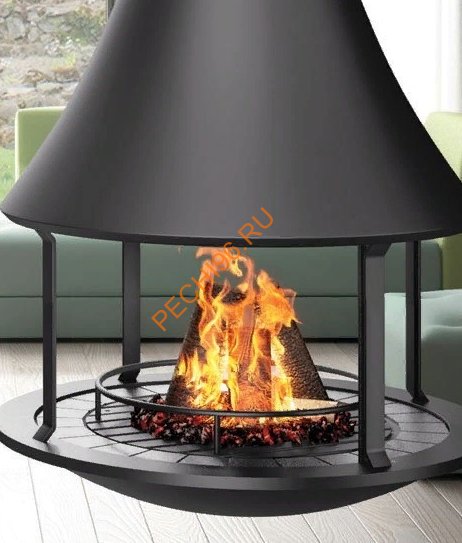 Камин Bordelet ZELIA 908, центральный подвесной открытый
