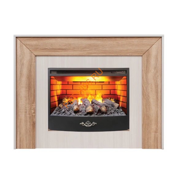 Электрокамин RealFlame Jersey 25,5 GR/WT с очагом 3D Firestar 25,5