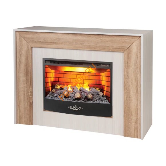 Электрокамин RealFlame Jersey 25,5 GR/WT с очагом 3D Firestar 25,5