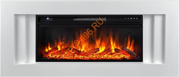 Электрокамин Royal Flame Line 42, SFT Stone Touch Белый, с очагом Vision 42 LOG LED