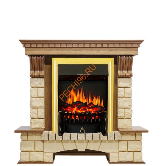 Электрокамин Royal Flame Pierre Luxe дуб/шампань с очагом Fobos FX Электрокамин Royal Flame Pierre Luxe дуб/шампань с очагом Fobos FX
