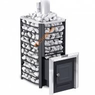 Печь банная Ермак Сетка-Стандарт 16 сталь с ЗК и парообразователем