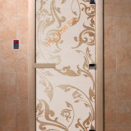 Дверь стеклянная DoorWood «Венеция сатин», 1800х600 мм