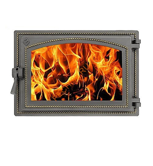 Дверка ВЕЗУВИЙ каминная 230 (Бронза)