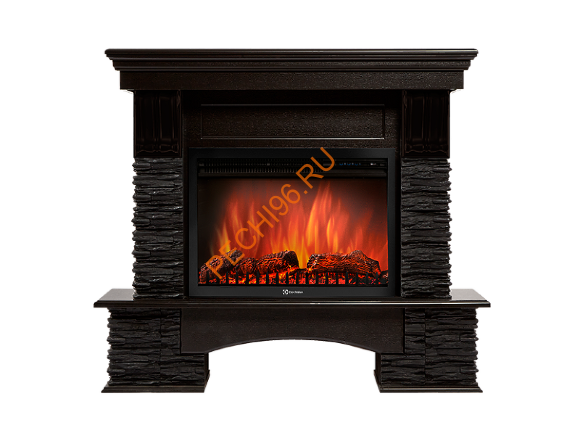 Электрокамин Electrolux Sphere Plus EFP/P-2720RLS с порталом Firelight Pietra Nuovo 25, сланец черный