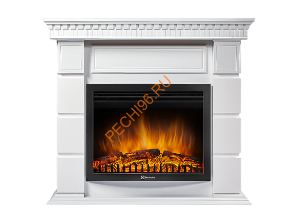 Электрокамин Electrolux EFP/P-2520LS с порталом Firelight Elegante 25, белый