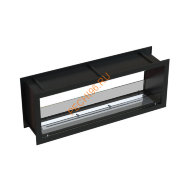 Биокамин сквозной 1300х500х300 мм, стекло тонированное