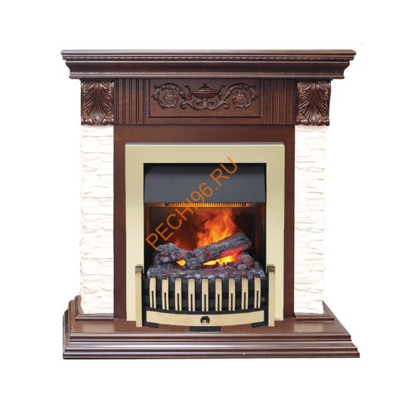 Электрокамин Dimplex Luxemburg с очагом Danville Brass FB2 темный дуб Электрокамин Dimplex Luxemburg с очагом Danville Brass FB2 темный дуб