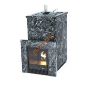 Печь банная ИзиСтим Геленджик в кожухе из пироксенита с открытым верхом Печь банная ИзиСтим Геленджик в кожухе из пироксенита с открытым верхом