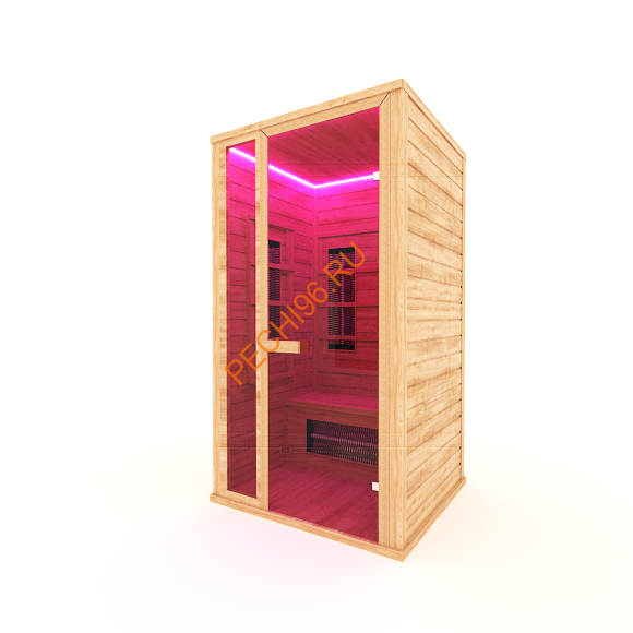 Инфракрасная кабина НКЗ 1-местная прямая из кедра Инфракрасная кабина НКЗ 1-местная прямая из кедра