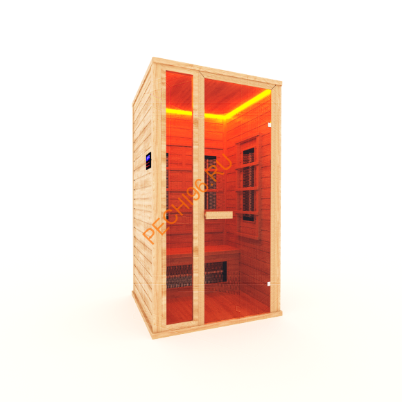 Инфракрасная кабина НКЗ 1-местная прямая из кедра Инфракрасная кабина НКЗ 1-местная прямая из кедра