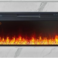 Электрокамин Royal Flame Line 42, SFT Stone Touch Белый мрамор, с очагом Vision 42 LED