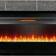 Электрокамин Royal Flame Lindos Stone Touch SFT с очагом Vision 60 LED, серый мрамор