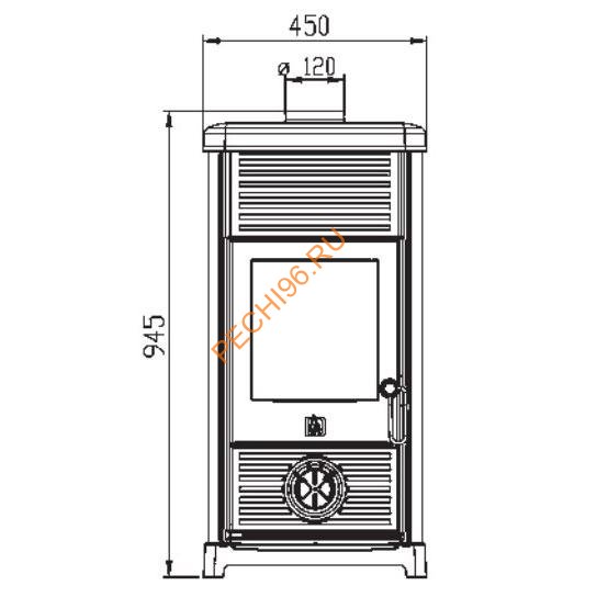 Чугунная печь-камин PLAMEN MAESTRAL N бежевая Чугунная печь-камин PLAMEN MAESTRAL N бежевая