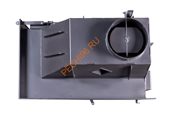 Каминная угловая топка Экокамин Альфа 700 LB/RB два стекла, черный шамот