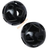 Декоративные шары ZeFire черные с трапецевидными отверстиями