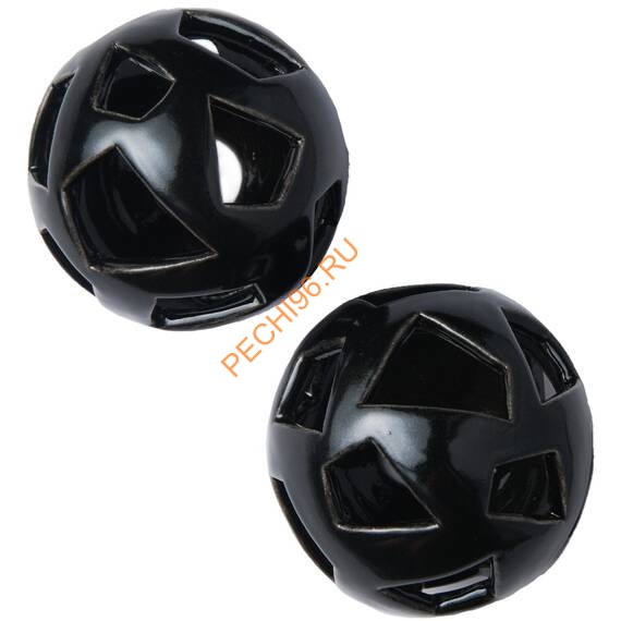 Декоративные шары ZeFire черные с трапецевидными отверстиями