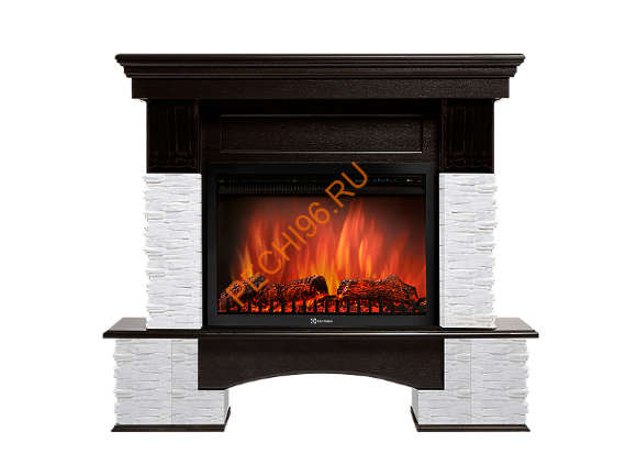 Электрокамин Electrolux EFP/P-2520LS с порталом Firelight Pietra Nuovo 25, сланец белый