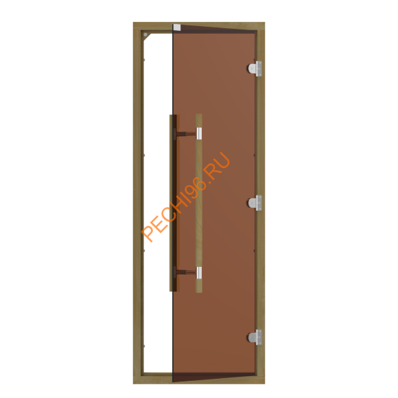 Дверь стеклянная Sawo «бронза» 741-4SGD-3 коробка кедр с порогом