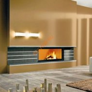 Дровяной камин EdilKamin POP granito nero с топкой FLAT 120 N