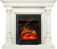 Электрокамин Royal Flame Dallas слоновая кость с патиной с очагом Majestic FX Электрокамин Royal Flame Dallas слоновая кость с патиной с очагом Majestic FX