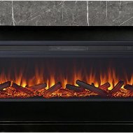 Электрокамин Royal Flame Lindos Stone Touch SFT с очагом Vision 60 LOG LED, серый мрамор