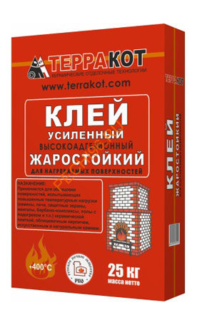 Смесь Терракот клей жаростойкий усиленный Смесь Терракот клей жаростойкий усиленный