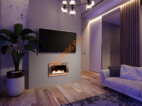 Биокамин Русский огонь Барокко 650V встраиваемый